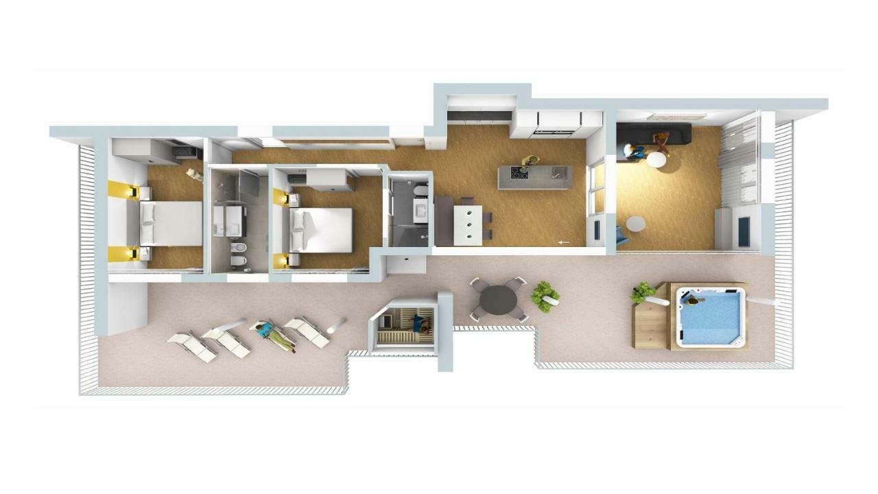 Апартаменты Penthouse Skygarden Скена Экстерьер фото